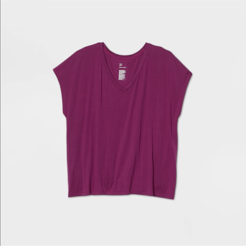Women’s short sleeves T shirt tie back plus